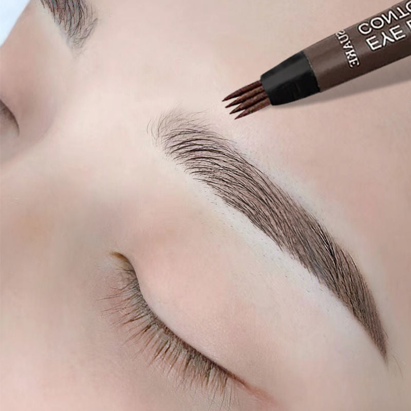 4 Point Eyebrow Pencil Waterproof Liquid Eyebrow Pen