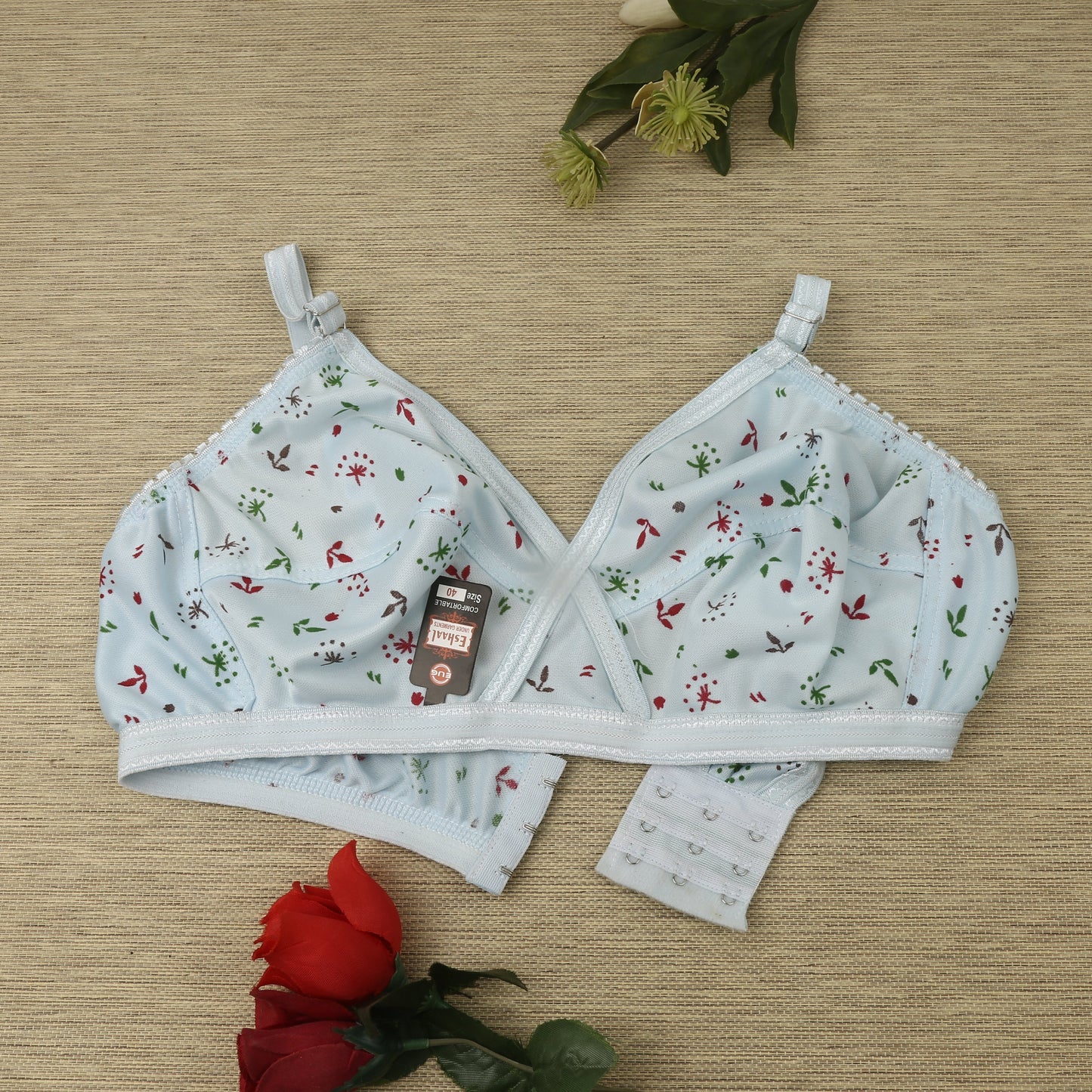 4 Piece Bra Comfortable Printed jersey bra