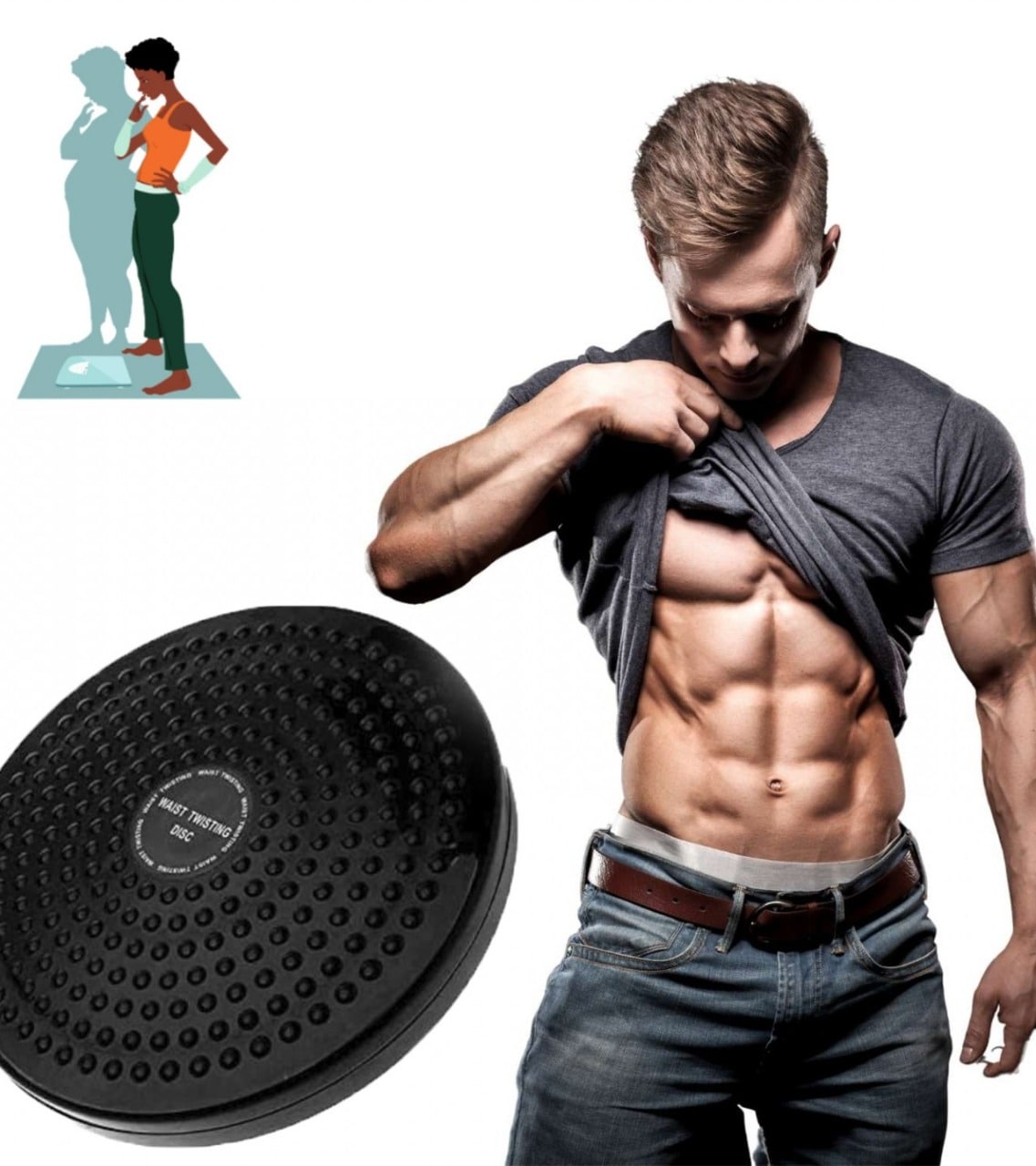 Waist Twisting Board Disc For Losing Tummy Fat Weight